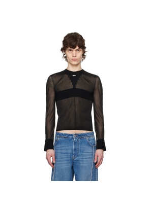 Jean Paul Gaultier Black 'The Logo Knit' Sweater