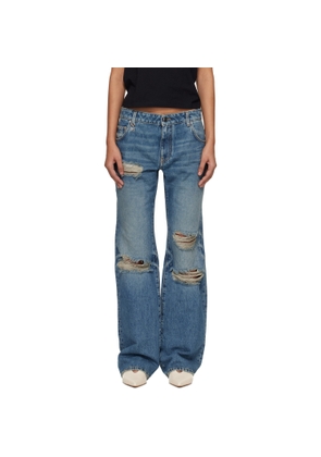 AMIRI Blue Slash Jeans