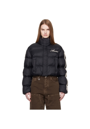 AMIRI Black Bones Cropped Down Jacket