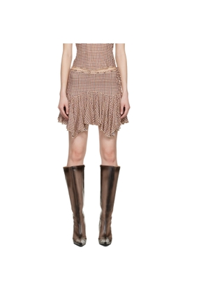 KNWLS Beige Tess Miniskirt