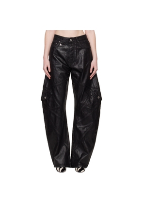AMIRI Black Waxed Paneled Jeans