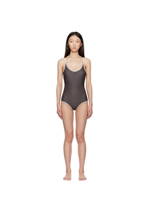 Caro Editions Brown Bellini Bikini Edition Bow Swimsuit