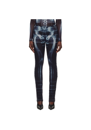 Jean Paul Gaultier Black & Blue 'The Squeletor' Lounge Pants