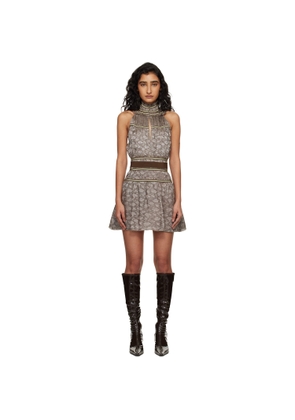 KNWLS Brown Freya Minidress