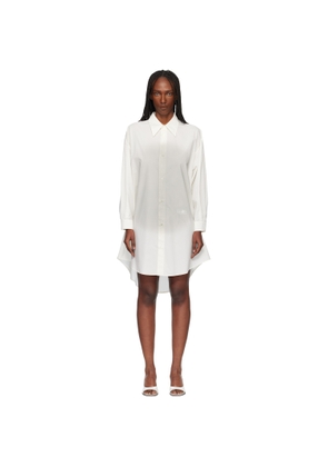 MM6 Maison Margiela Off-White Cotton Poplin Minidress