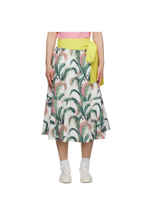 Maison Kitsuné Multicolor Hotel Olympia Edition Palm Frond Midi Skirt
