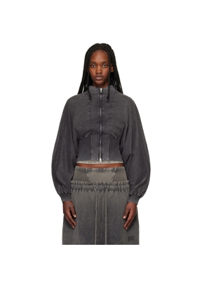 KNWLS Black Haze Zip-Up Sweatshirt
