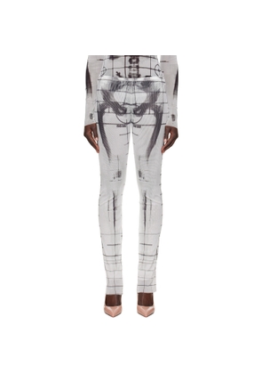 Jean Paul Gaultier White & Black 'The Squeletor' Lounge Pants