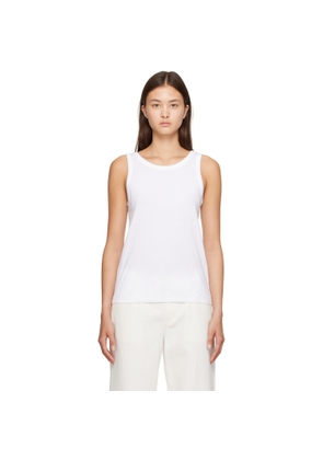 The Row White Frankie Tank Top