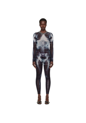Jean Paul Gaultier Black & Blue 'The Squeletor' Jumpsuit