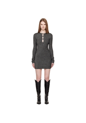 AMIRI Gray MA Hardware Minidress