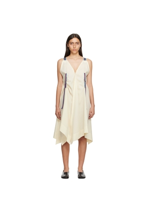 132 5. ISSEY MIYAKE Off-White Zoetrope Midi Dress