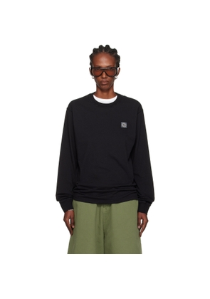 Stone Island Black 2100030 Organic Cotton Jersey 'Fissato' Effect T-shirt