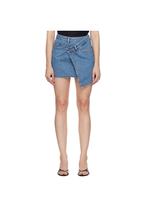 Ksubi Blue Rap Denim Skirt