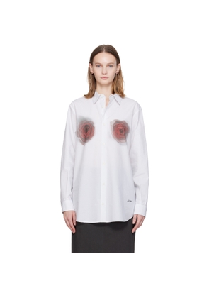Jean Paul Gaultier White 'The Blurry Roses Print' Shirt