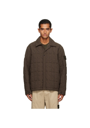 Stone Island Brown 4100099 Nylon Smerigliato Jacket