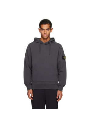 Stone Island Gray 6100062 Regular-Fit Hoodie
