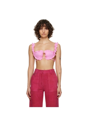 The Attico Pink Glory Bra