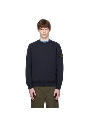 Stone Island Navy 6100060 Organic Cotton Fleece Sweatshirt