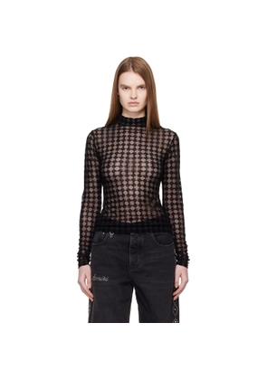 AMIRI Black MA Quad Flocked T-shirt
