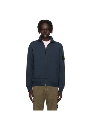 Stone Island Navy 6100063 Organic Cotton Fleece Jacket