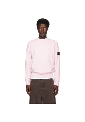 Stone Island Pink 6100044 Organic Cotton Fleece Sweatshirt