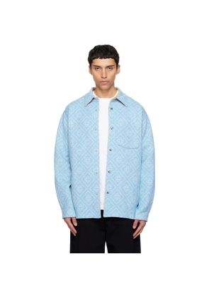 Casablanca Blue Double Faced Overshirt