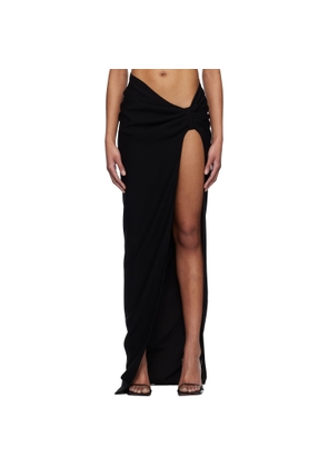 Mônot Black Torpedo Maxi Skirt