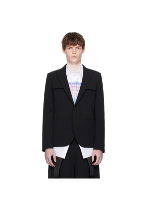 Jean Paul Gaultier Black Twill Blazer