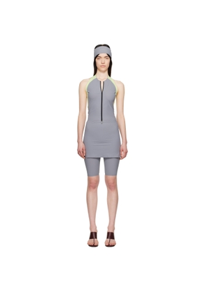 JOHANNA PARV Gray & Green Sprint Jumpsuit