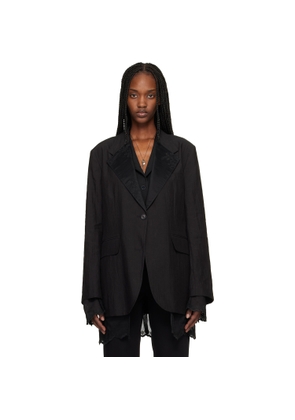 OUR LEGACY Black Drip Reversible Blazer