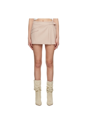 ANNA QUAN Beige Tyra Miniskirt
