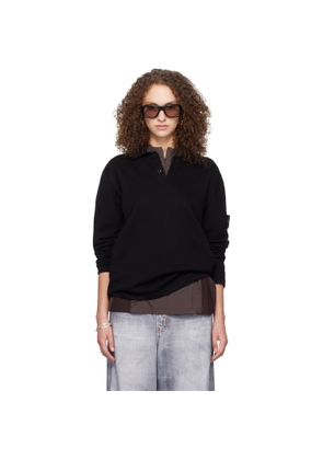 Stone Island Black 5100024 Micro Stitch Soft Organic Cotton Polo