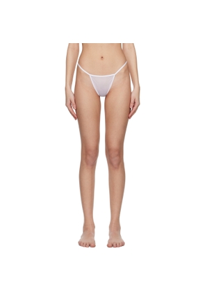 DU CIEL White Doux Slip Briefs