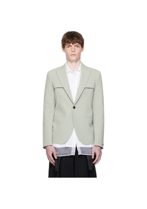 Jean Paul Gaultier Gray Twill Blazer