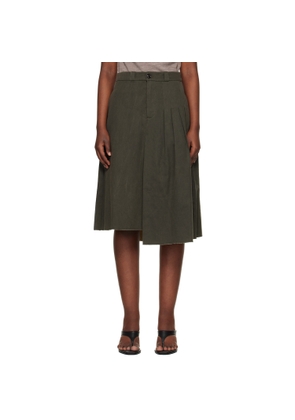 OUR LEGACY Gray Origami Midi Skirt