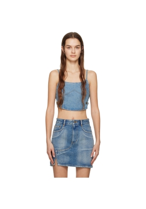 DRAE Blue Spaghetti Strap Denim Camisole
