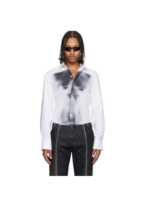 Jean Paul Gaultier White Printed Body Dust Shirt