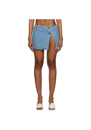 Magda Butrym Blue Ultra Denim Miniskirt