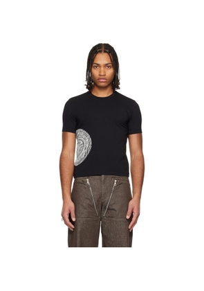 Jean Paul Gaultier Black 'The Laurel Stamped' Baby T-shirt