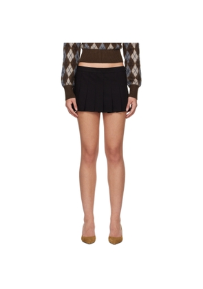GUIZIO Black Fairfield Miniskirt