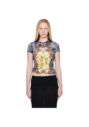 Jean Paul Gaultier Multicolor 'The Blue Médaillon' T-shirt