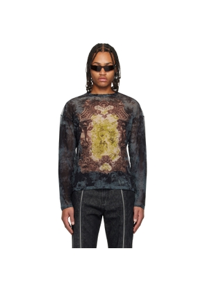Jean Paul Gaultier Navy 'The Oversized Médaillon' Top