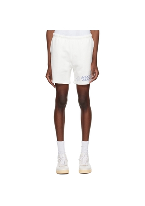 Mr. Saturday Off-White Graphic Shorts