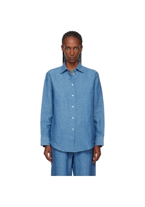 Róhe Blue Classic Chambray Shirt