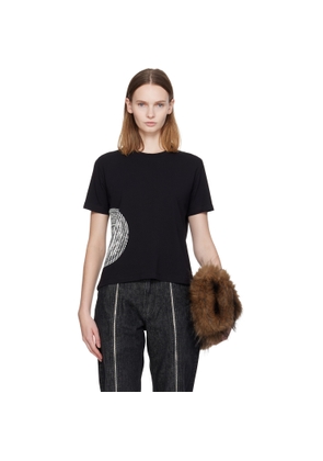 Jean Paul Gaultier Black 'The Laurel Stamped' Baby T-shirt