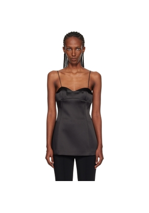 Róhe Black Bustier Top