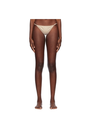 Yasmine Eslami Taupe Laura Bikini Bottom