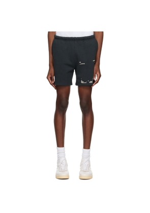Mr. Saturday Black Graphic Shorts