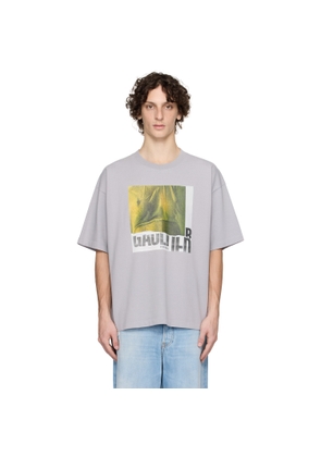 Jean Paul Gaultier SSENSE Exclusive Gray Cotton Oversized Printed Water T-shirt